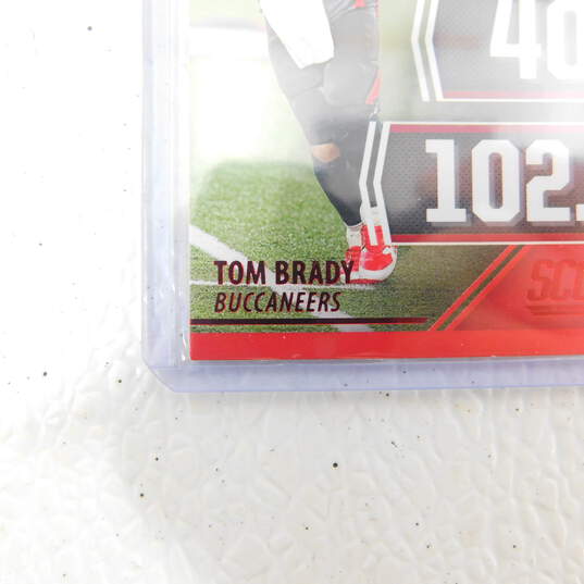 2021 Tom Brady Score Next Level Stats Red Buccaneers image number 3