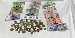 Lot of Foreign Coins and Paper Money