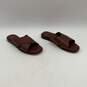 J. Crew Womens Brown Leather Open Toe Cross-Strap Slip-On Sandals Size 6 image number 1