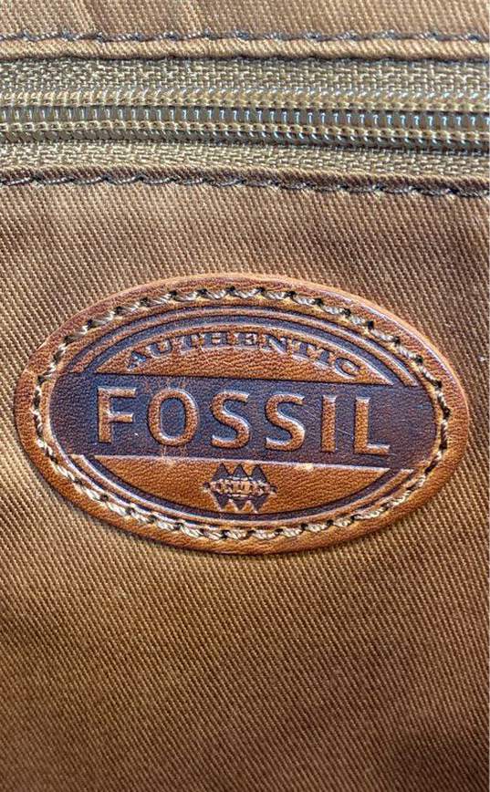 FOSSIL Canvas Leather Small Messenger Shoulder Bag image number 4