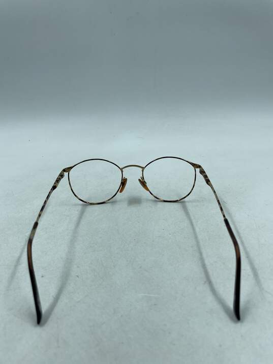 Giorgio Armani Gold Round Eyeglasses image number 3