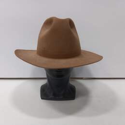 Stetson 3X Beaver Brown Felt Cowboy Hat Size 7 1/4