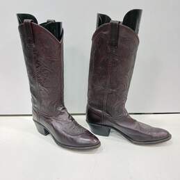 Dan Post Men's Burgundy Western Cowboy Boots Size 7.5 alternative image