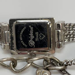 Designer Brighton Tivoli Silver-Tone Chain Strap Square Quartz Wristwatch alternative image