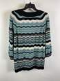 APT 9 Woman Women Blue Striped Sports Sweater S NWT image number 2