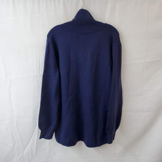Soft Surroundings Meria Sweater Tunic Navy Blue Size XL image number 2