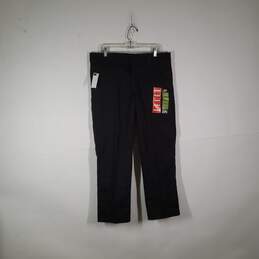 NWT Mens Slim Fit Low Rise Straight Leg Flat Front Work Pants Size 36X30