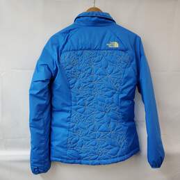 The North Face Blue Full Zip Puffer Floral Quilt Jacket Women's S/P alternative image