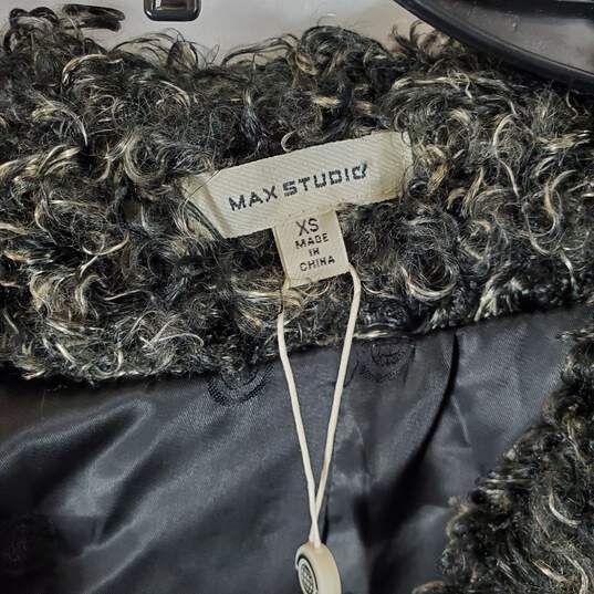 Max Studio Women Faux Fur Jacket Sz XS NWT image number 2