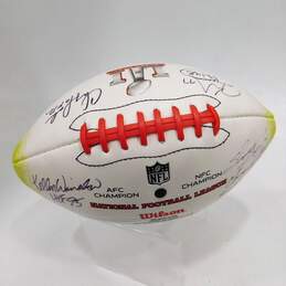 Super Bowl LI Autographed Football HOF Winslow HOF Doleman+