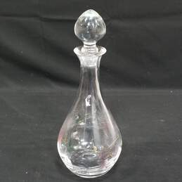 Vintage Grape Themed Clear Crystal Wine Decanter