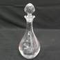 Vintage Grape Themed Clear Crystal Wine Decanter image number 1