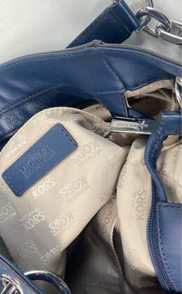 Michael Kors Navy Blue Leather Hobo Shoulder Tote Bag alternative image