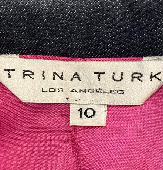 Trina Turk Blue Jacket - Size 10 image number 3