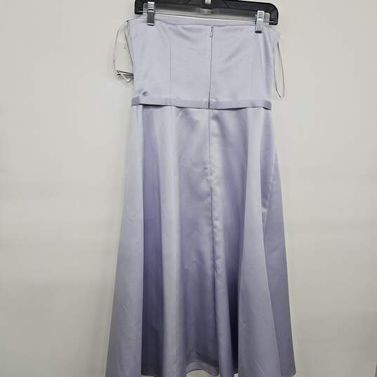 Lavender Sleeveless Bridal Dress With Belt image number 2