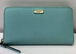 Kate Spade Leather Continental Zip Around Wallet Mint