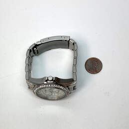 Designer Fossil Riley ES3202 Silver-Tone Rhinestone Analog Wristwatch alternative image