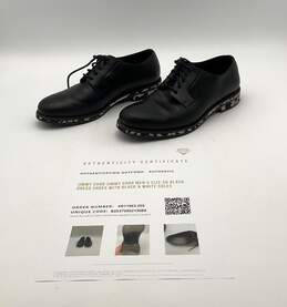 Jimmy Choo Men's Size 39 Black Dress Shoes With Black & White Soles