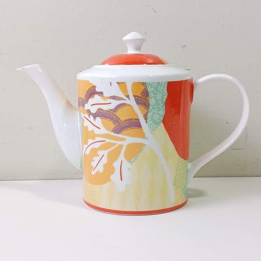 Tokyo by Angela Corti Multicolor Porcelain Teapot With Lid image number 2
