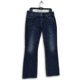 Silver Jeans Co. Womens Blue Denim 5-Pocket Design Bootcut Jeans Size 33x31