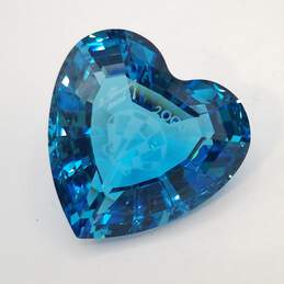Swarovski Crystal Faceted Heart Paper Weight Crystal Tattoo W/Box 50.4g W / White Paper alternative image