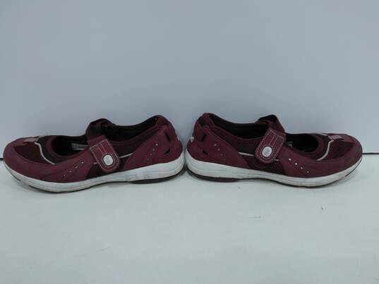 Ryka Women's Burgundy Leather & Fabric Casual Shoes Size 6.5 image number 3