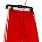 NWT Mens Red White Elastic Waist Zipped Pockets Pull-On Track Pants Size S image number 4