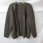 Scotch Shetland and Mohair Wool Cardigan Sweater Olive/Brown Estimate Size L image number 1