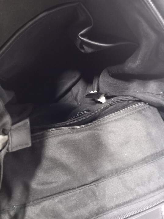 Torrid Black Leather/Cotton Backpack image number 3