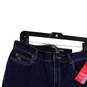 NWT Womens Blue Denim Classic Fit Dark Wash Straight Leg Jeans Size 12P image number 1