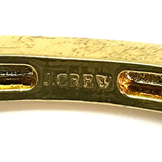 Designer J. Crew Gold-Tone Aurora Borealis Rhinestone Bangle Bracelet image number 5