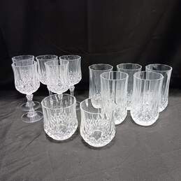 Set of 12 Assorted Crystal Wine & Drinking Glasses