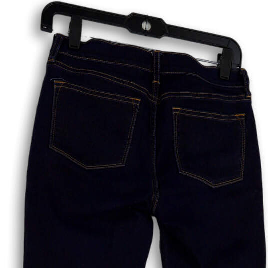 Womens Blue Denim Dark Wash Stretch Pockets Skinny Leg Jeans Size 26/26 image number 4
