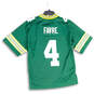 Vintage Mens Green Green Bay Packers Brett Favre #4 Football Jersey Size S image number 2