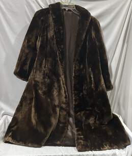 Chocolate Brown Fur Coat