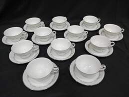 Noritake 24-Piece China Crestmont Teacups & Saucers Set
