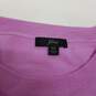 J. Crew Pink Long Sleeve Merino Wool Pullover Sweatshirt Women's Size XL image number 3