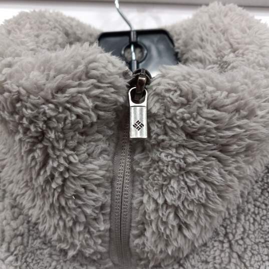 Columbia Women's Gray Teddy Bear Fleece Jacket Size M image number 3