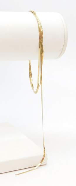 14K Gold Multi Herringbone Chain Bracelet For Repair 1.7g