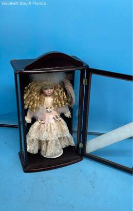 Limited Edition Collectible Series Little Ladies Porcelain Doll With Cabinet alternative image