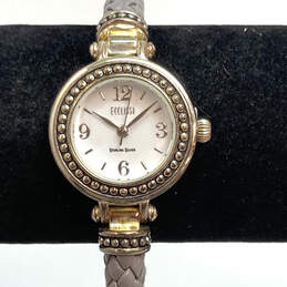 Designer Ecclissi 925 Sterling Silver White Round Dial Analog Wristwatch