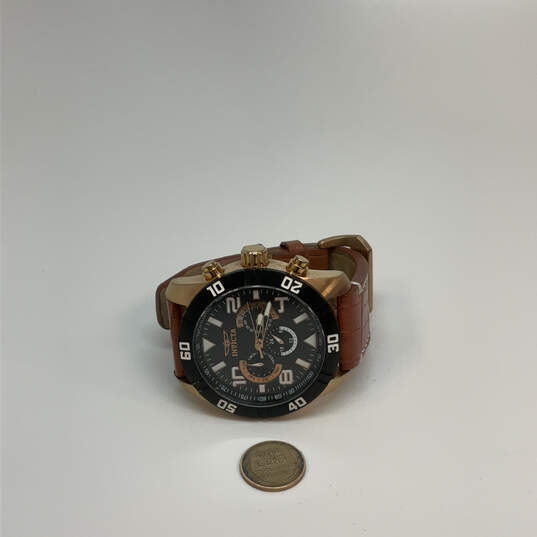 Designer Invicta Brown Chronograph  Round Dial Analog Wristwatch image number 3