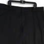 Mens Black Flat Front Slash Pocket Straight Leg Chino Pants Size 42X30 image number 3