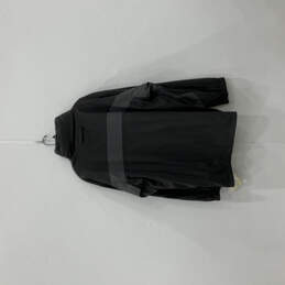 NWT Mens Black Long Sleeve Pockets Full Zip Windbreaker Jacket Size XXL alternative image