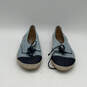 Womens Dolly Two Blue Denim Cap Toe Lace-Up Espadrille Flats Size 37.5 image number 2