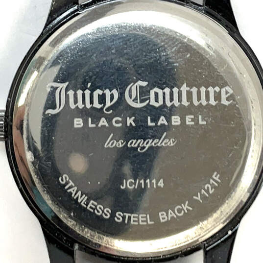 Designer Juicy Couture JC/1114 Rhinestone Chain Strap Analog Wristwatch image number 4