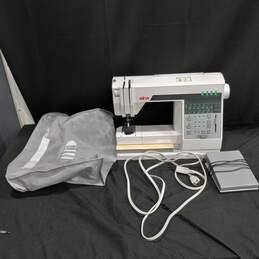 Elna Swiss Made 500 Club Computer Sewing Machine In Bag With Foot Pedal