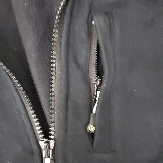 Lululemon MN's Athletica Scuba Black Long Sleeve Full Zip Hoody Sweat Jacket Size M image number 3