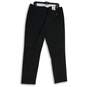 NWT Tommy Hilfiger Womens Black Flat Front Slash Pocket Chino Pants Size 16 image number 2