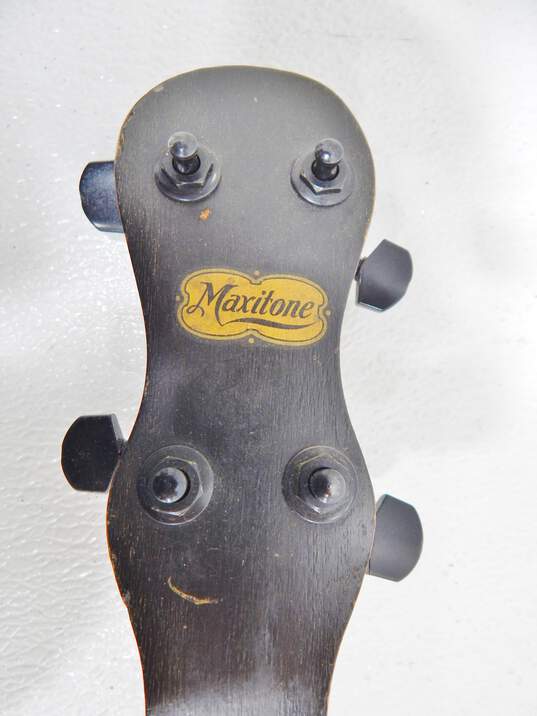 VNTG Maxitone Brand 4-String Open-Back Tenor Banjo (Parts and Repair) image number 4
